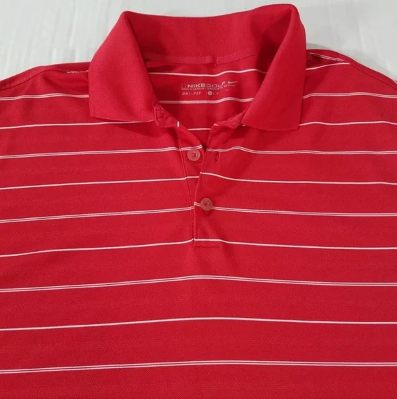 Nike Golf Dri-Fit Tech Core Stripe Polo Shirt Men Size XL - Picture 2 of 6